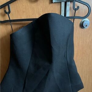 Zara Black Satin Top